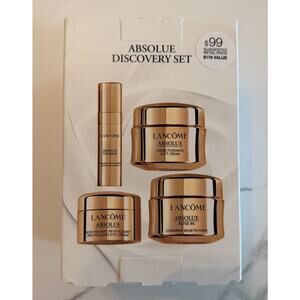 Lancôme Absolue Discovery Set Serum Cream Eye Balm Cleansing Balm To Foam 4 Pc
